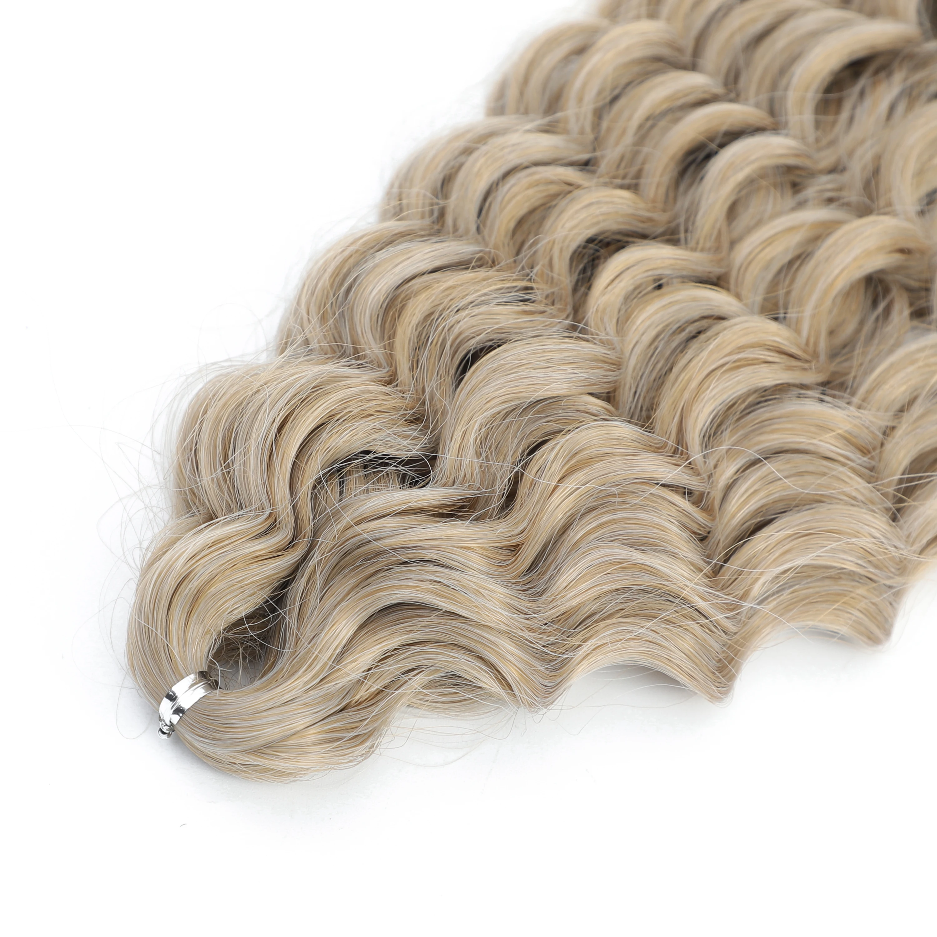 30 дюймов Омбре кроше волосы афро кудри плетеные удлинители синтетические