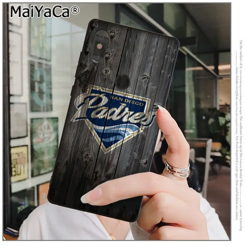 MaiYaCa San Diego Padres High Quality Phone Case for xiaomi mi 6 8 se note2 3 mix2 redmi 5 5plus note 4 case | Мобильные телефоны и