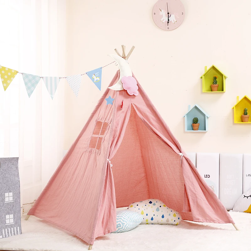 1 35 м большая детская палатка Tipi детские игровые палатки Wigwam портативные