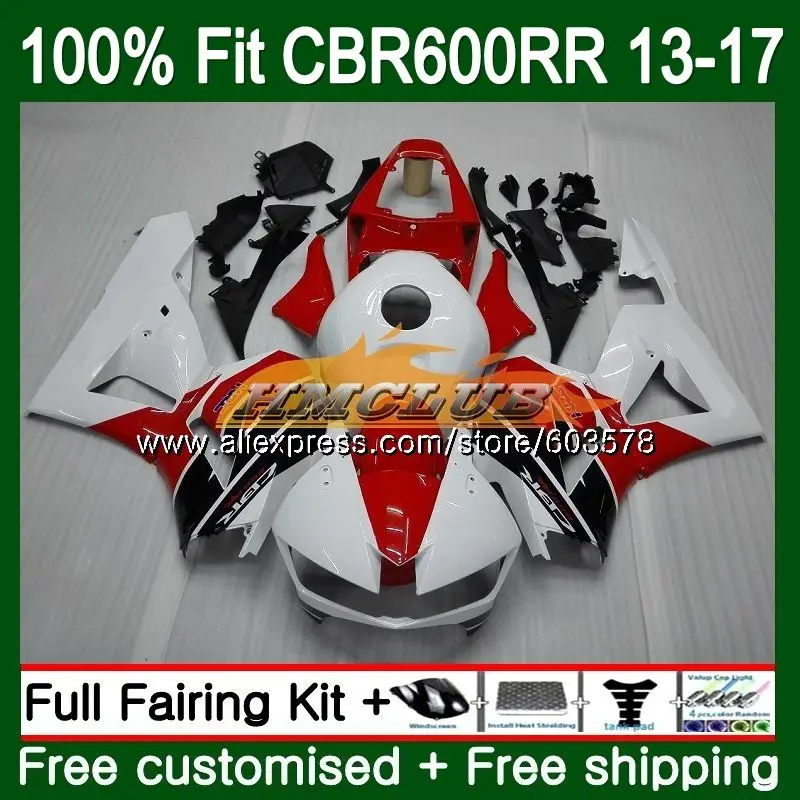 

Injection For HONDA CBR600RR 2013 2014 2015 2016 2017 Red White 82CL.18 CBR 600RR 600 RR CBR600 RR F5 13 14 15 16 17 Fairing