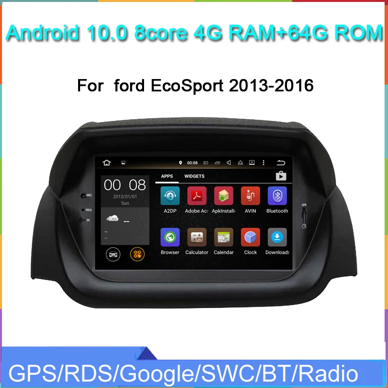 저렴한 안드로이드 10 자동차 Dvd 멀티미디어 플레이어 포드 EcoSport 2013-2016 Gps 네비게이션 카 라디오 스테레오 헤드 유닛 무선 Carplay 자동