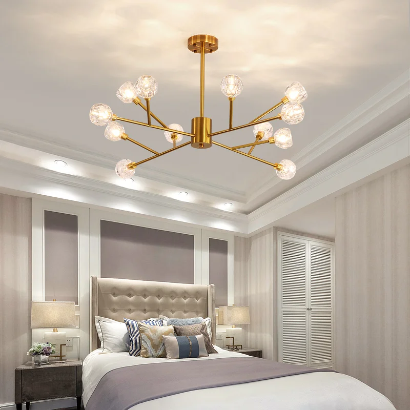 Хрустальная люстра с 9/12/2019 кристаллами из железа 15/18 золота 110 В и 220 современная