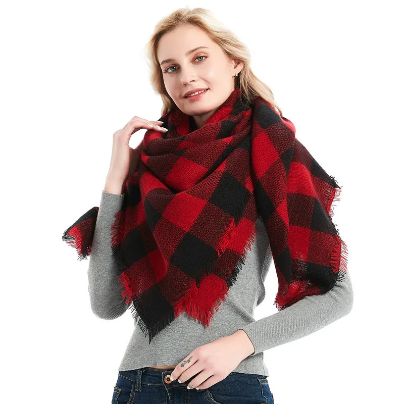 

Autumn and Winter Fashion Elegant Ladies Cashmere Shawl Trend Versatile Warm and Cold-proof Scarf WJZ045-WJZ046