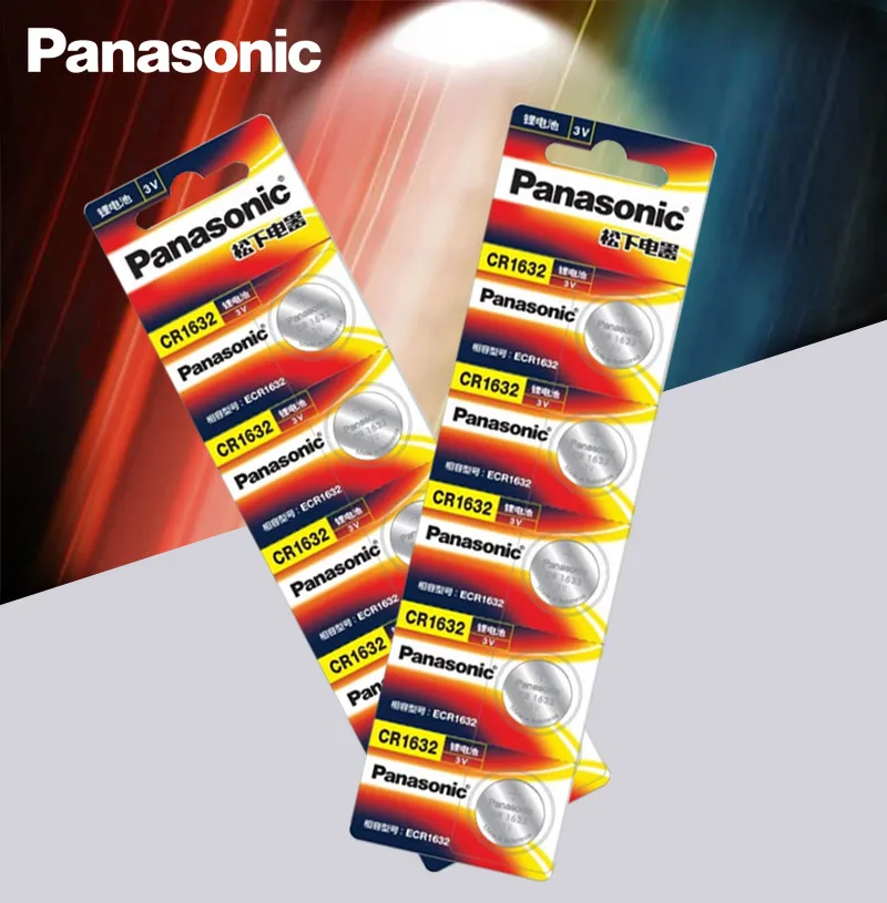 200 шт. Panasonic cr1632 Кнопочная батарея монета 3 в часы пульт дистанционного управления