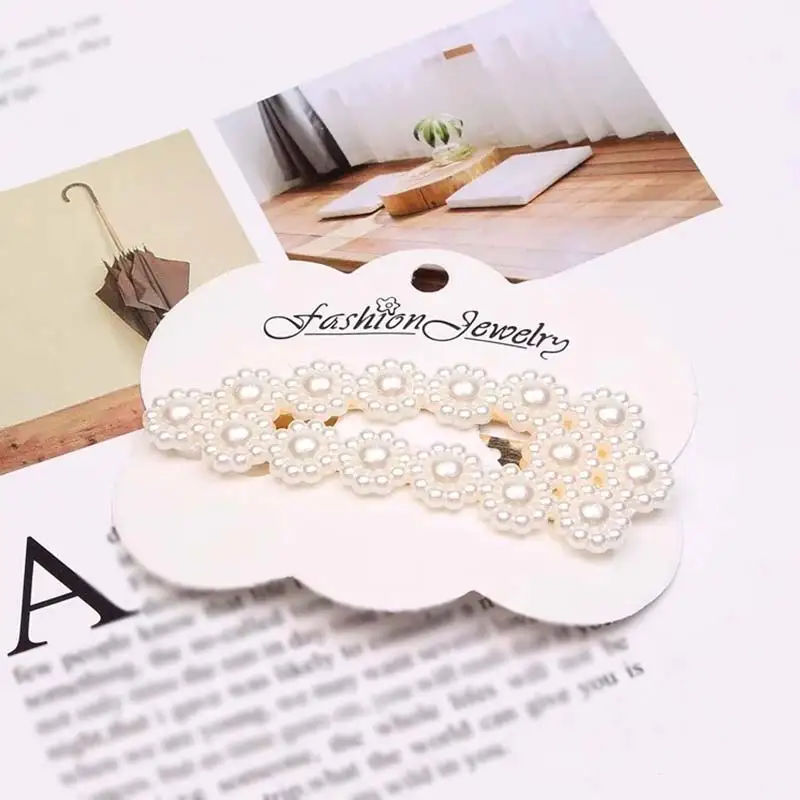 Набор заколок для волос в Корейском стиле с имитацией жемчуга модные заколки