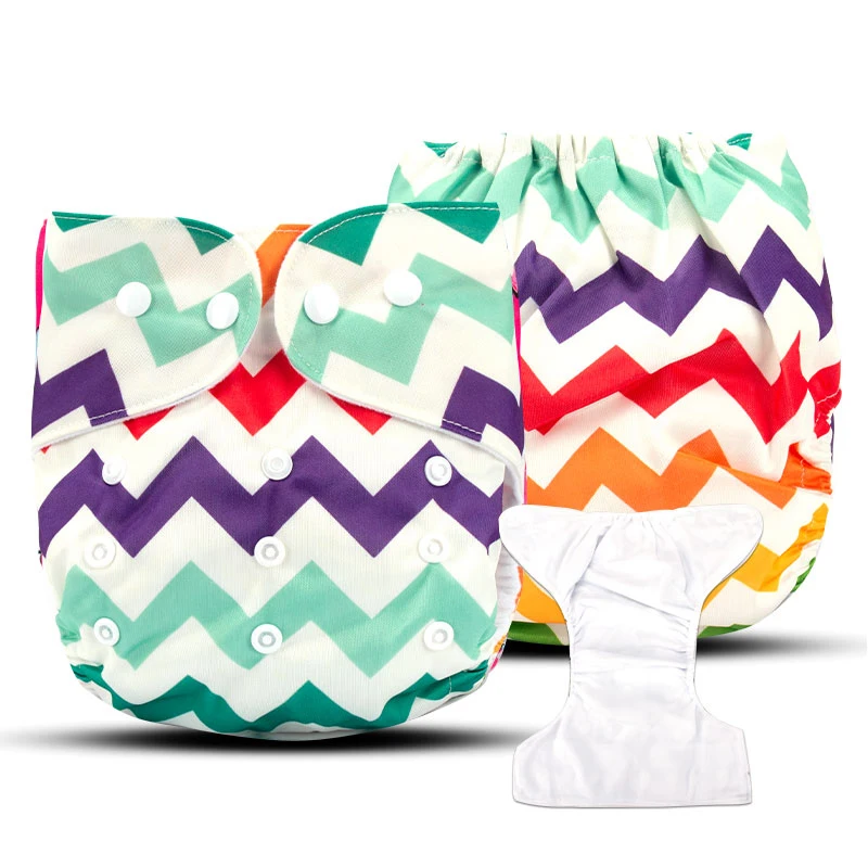 В PORORO Размеры регулируемый современная ткань Многоразовые пеленки младенца