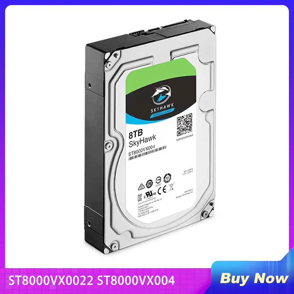 

For Seagate ST8000VX0022 ST8000VX004 8TB Surveillance 256MB Cache SATA 6.0Gb/s 3.5" Internal Hard Drive