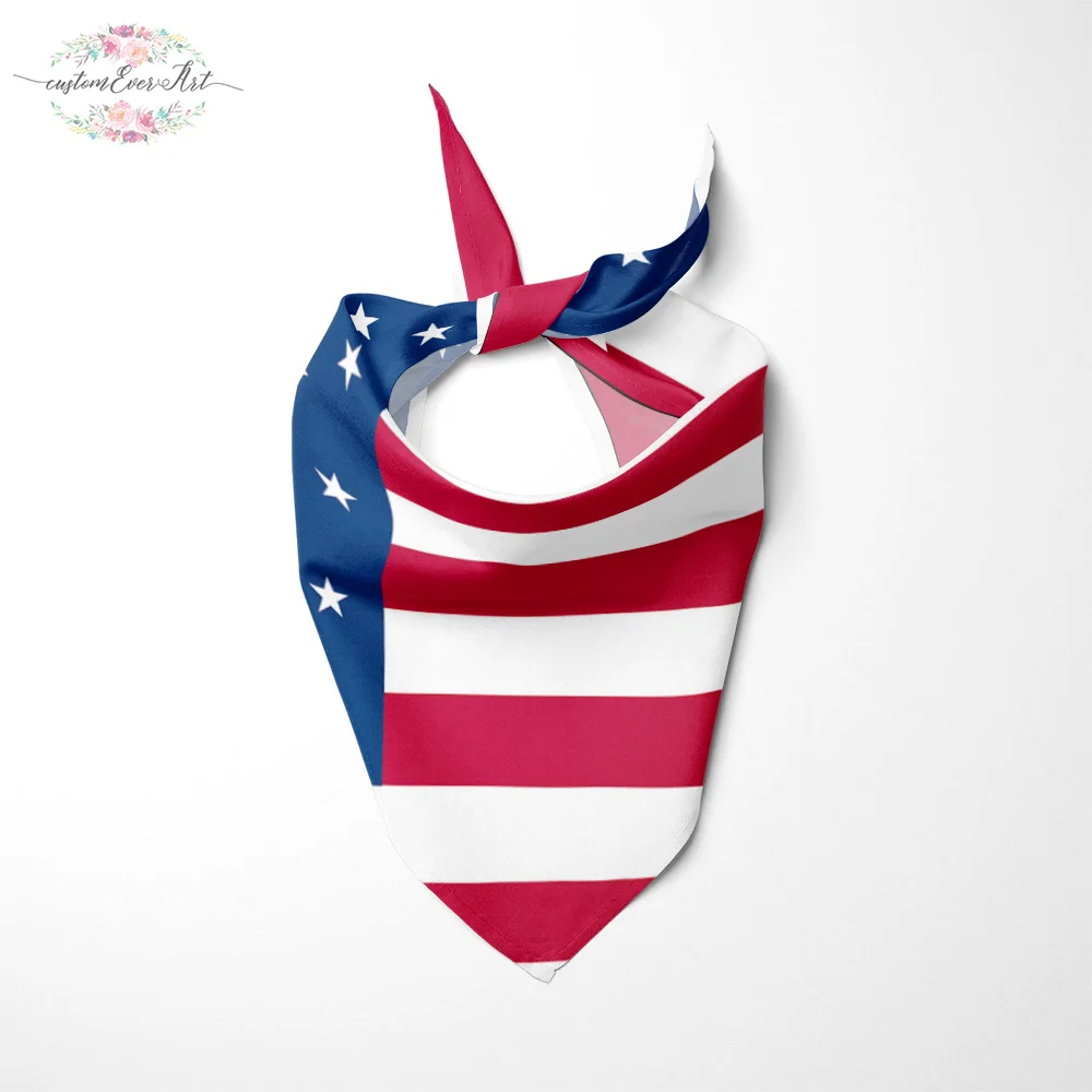 С флагом США Собака Бандана Большие Ошейники для шарф бандана животных собаки