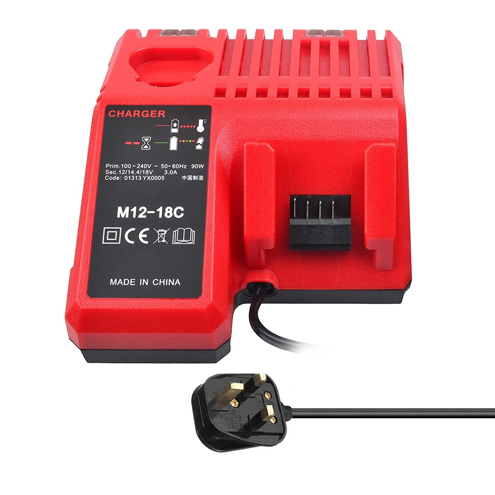 M12 18C Li Ion батареи зарядные устройства для Milwaukees 12 V 14 4 18V C1418C 48 11 1815/1828/1840 M18 M14
