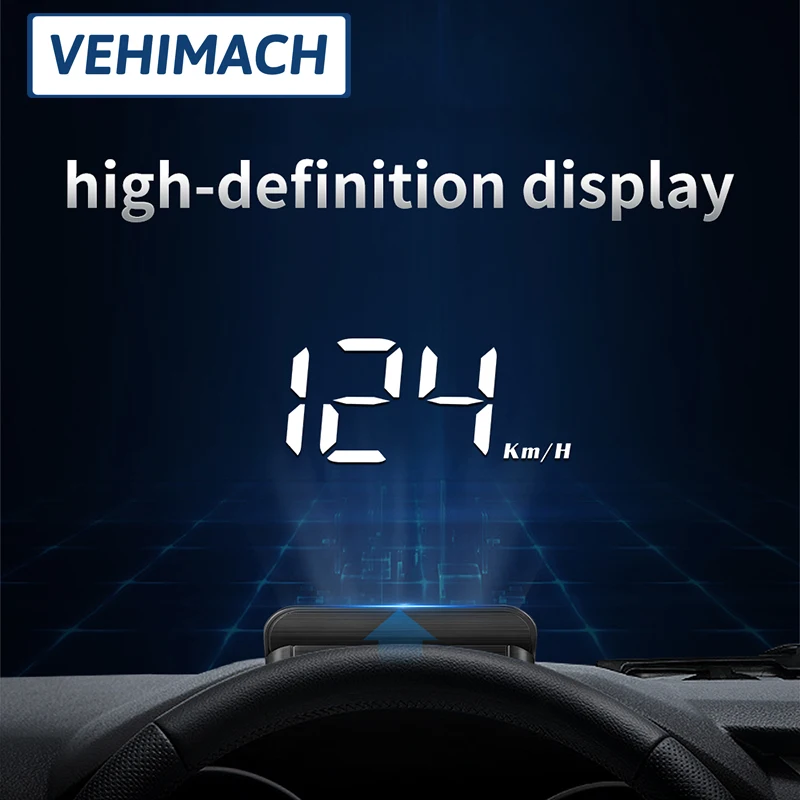 Автомобильный проектор OBD2 HUD с большим шрифтом дисплей высокой четкости