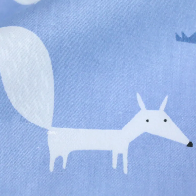 6 шт./лот хлопковая Лоскутная Ткань с принтом лисы для шитья сделай сам стеганое