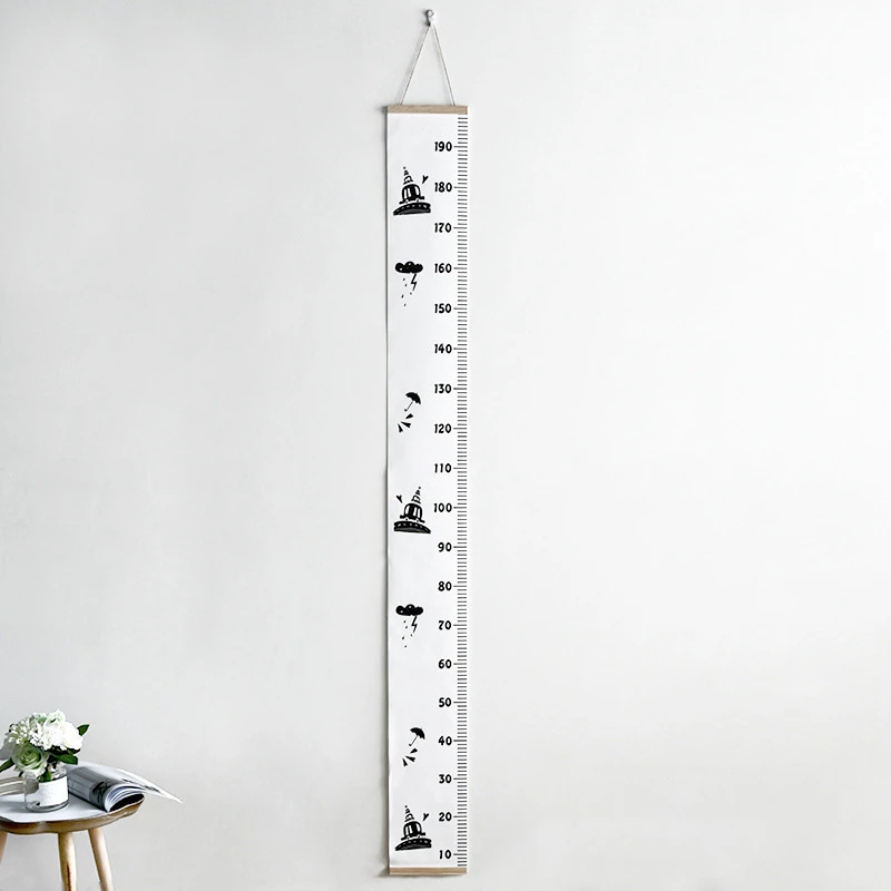 Реквизит деревянная настенная детская линейка для измерения роста наклейка