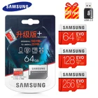 SAMSUNG карта памяти Micro SD, класс 10, 256 ГБ, 128 ГБ, 64 ГБ, 16 ГБ