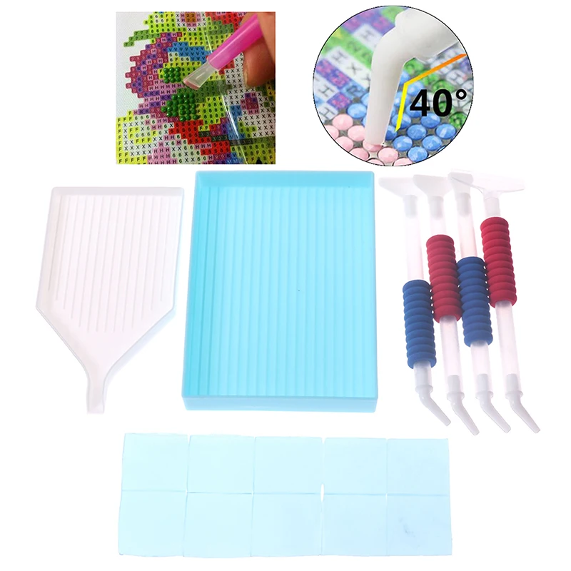 

DIY Diamond Painting Accessories 5D Diamond Painting Cross Stitch Elbow Embroidery Pen Tools Set Mosaic Glue Pen Kits