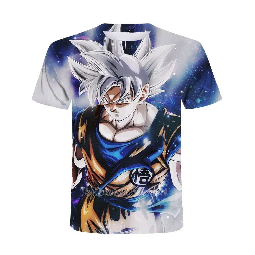 

Summer New Product Anime Cartoon Dragon Print Casual Fashion T-Shirts 3D Printing Street Fun Oversized O-Neck Dress 110-6XL