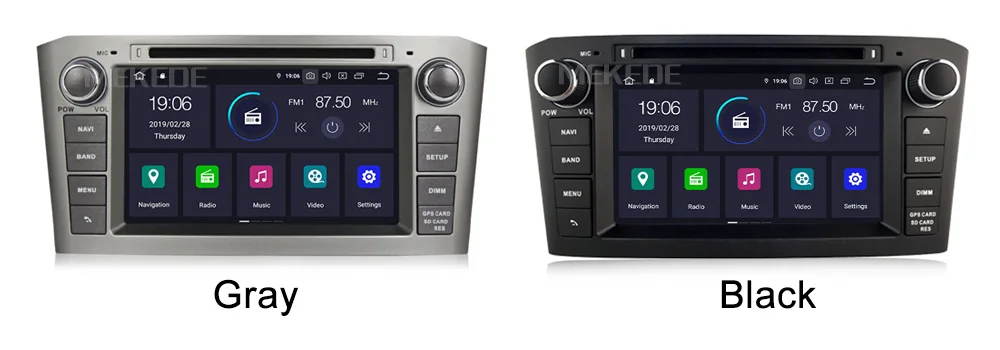 " HD2Din Android 9,0 автомобильный Радио gps навигация Мультимедиа Стерео dvd-плеер для Toyota Avensis T25 2003-2008 Авто Видео головное устройство