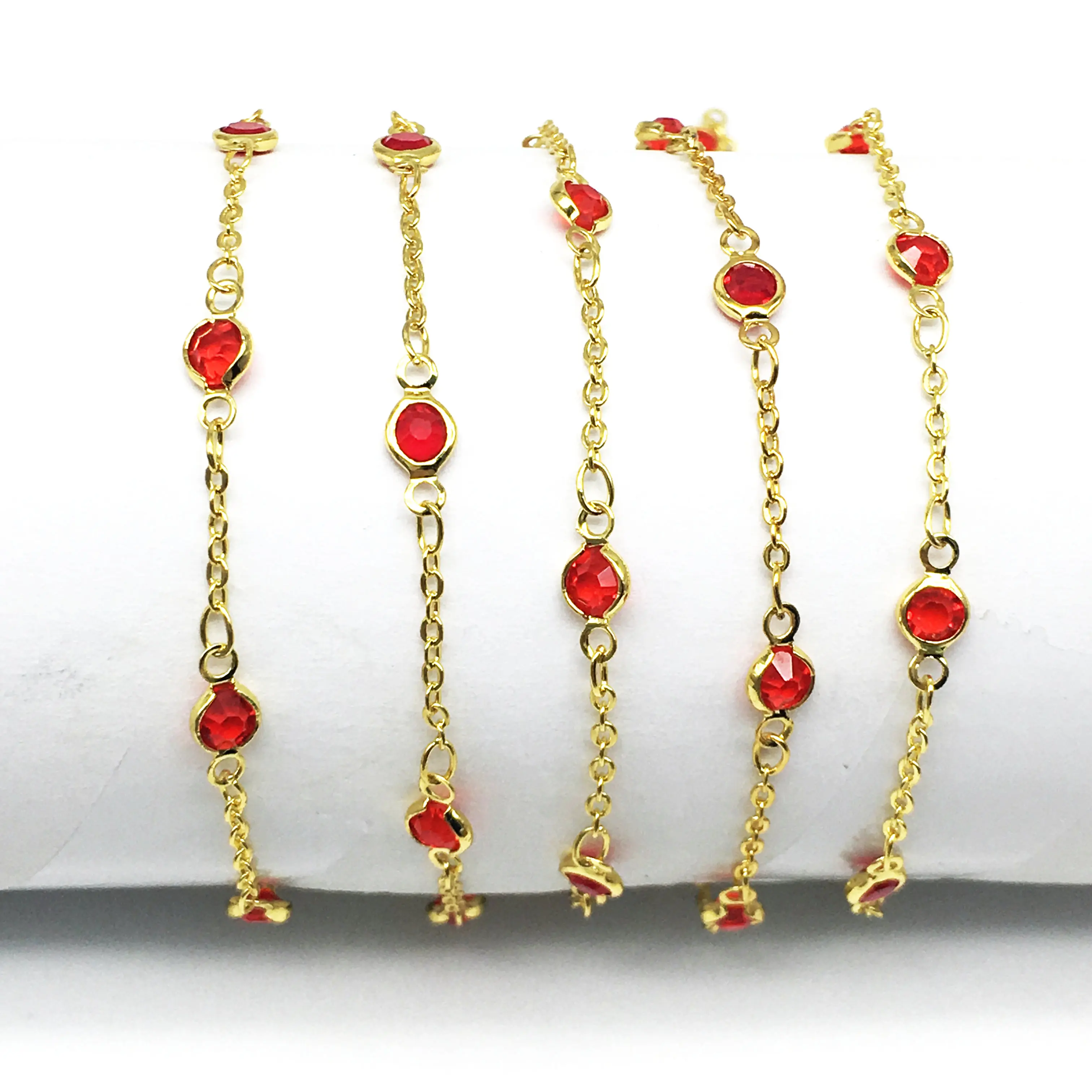 6 мм красные стеклянные граненые плоские круглые бусины для монет четки цепи