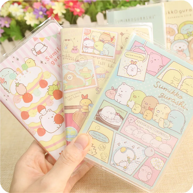 Cute Corner creature Pattern Soft Cover Paper Notebook With Lined Small Portable Diary Planner Notepad Book School Supplies | Дом и сад