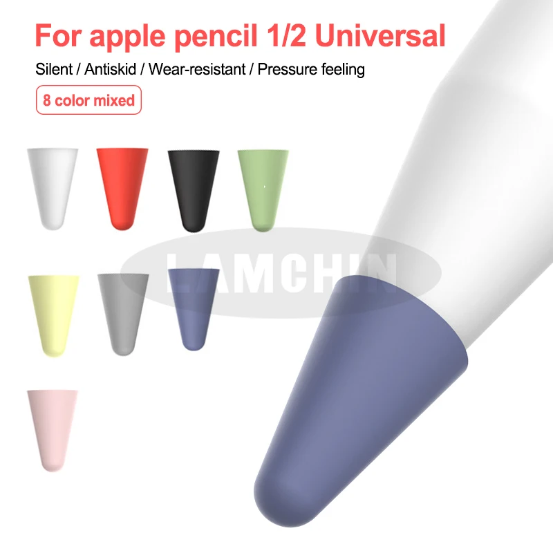 

Силиконовый чехол-наконечник для карандашей Apple Pencil 1, 2, 8 шт.