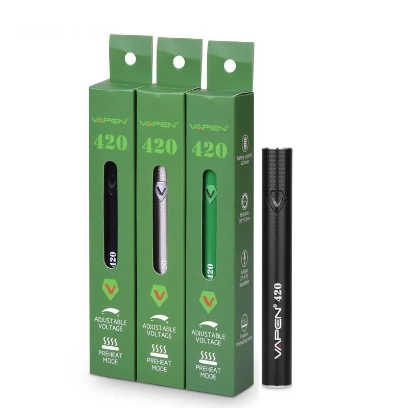 

Heat VAPEN 420 Preheating VV Battery with variable voltage 420mA 510 threaded usb charging cable suitable for CBD atomizer