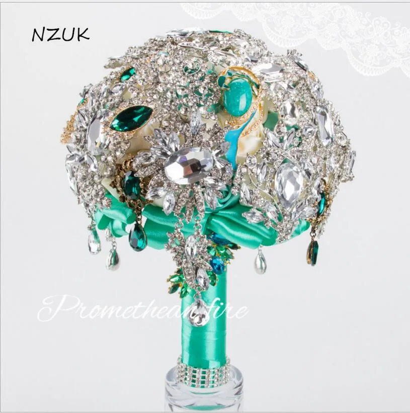 

Artificial Rose Wedding Flower Bouquet Bridal Bouquet Wedding Bouquet De Mariage Rhinestone Wedding Bouquets SPH054