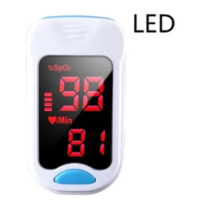 LED blue Пальцевой Пульсоксиметр De Dedo Pulso Oximetro домашний семейный Пульс оксиметр Pulsioximetro пальцевой Пульсоксиметр CE светодиодный O светодиодный - Цвет: LED blue