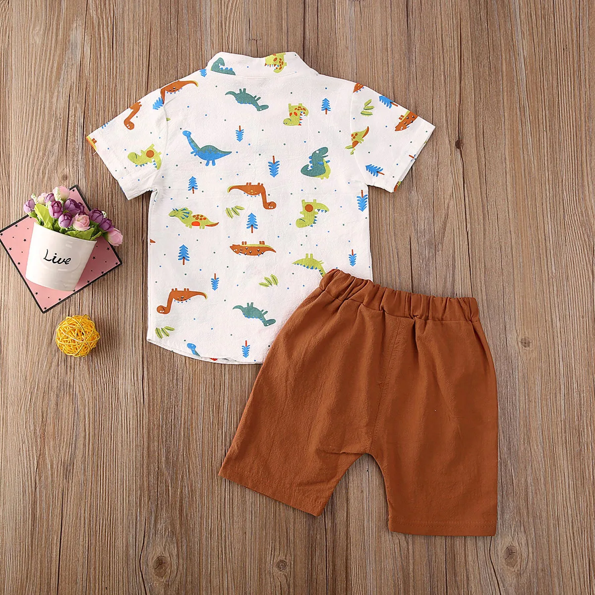 2020 г. Летняя одежда для малышей комплект одежды из 2 предметов маленьких