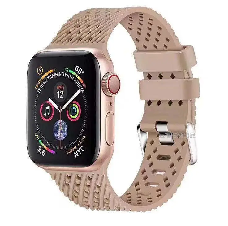 Ремешок спортивный для iWatch Band 40 мм 44 мягкий воздухопроницаемый браслет с