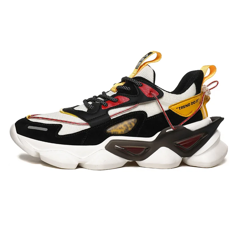 Men's Casual Shoes for Man Sneakers Fashion Sport Running Shoes Summer Net Red Thick-Soled Old Shoes Men's New Casual Shoes