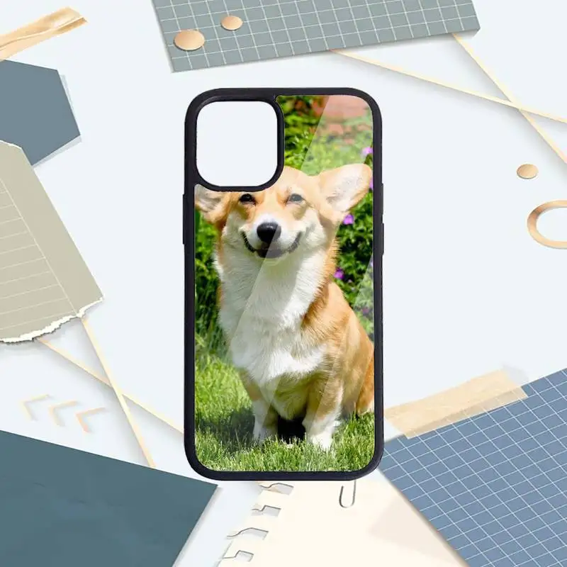 

Corgi cute dog lovely animal Phone Case PC for iPhone 11 12 pro XS MAX 8 7 6 6S Plus X 5S SE 2020 XR Luxury brand shell funda
