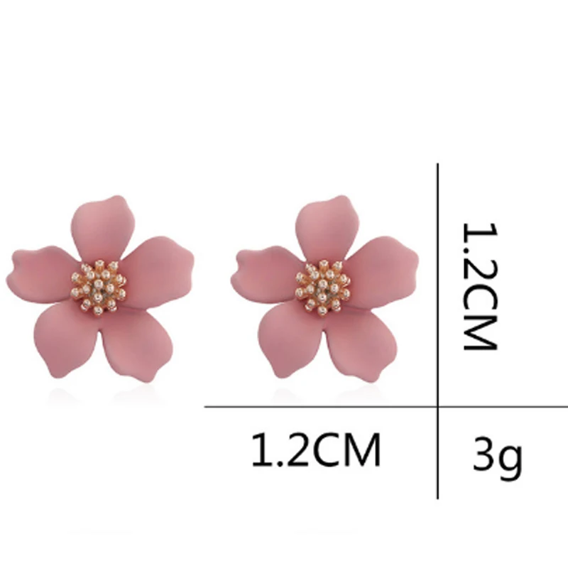 

2PCS New Trendy Fairy Flower Earrings Pink Peach Blossom Earrings For Women Exquisite Earrings For Birthday Gift 2020