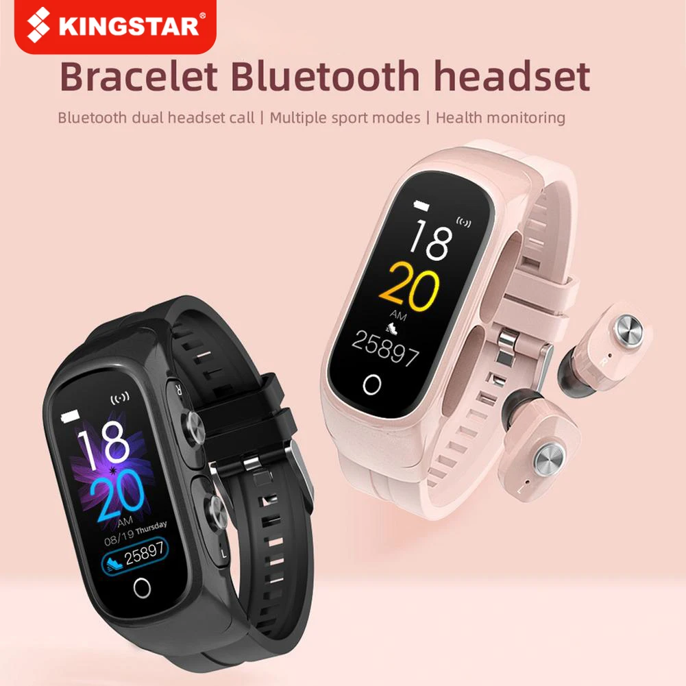 Умные часы 2 в 1 Многофункциональные Беспроводные TWS Bluetooth-наушники браслет