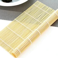 natural bamboo sushi mat non stick sushi rolling mats korean hand maker sushi rice rollers onigiri kitchen cooking accessories