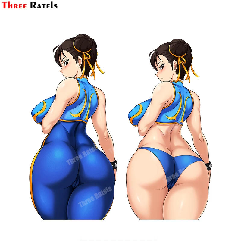 

Three Ratels B604 Anime Game Role Chun Li Fighter Stickers For Car Body Decoration Vinyl Material Decals