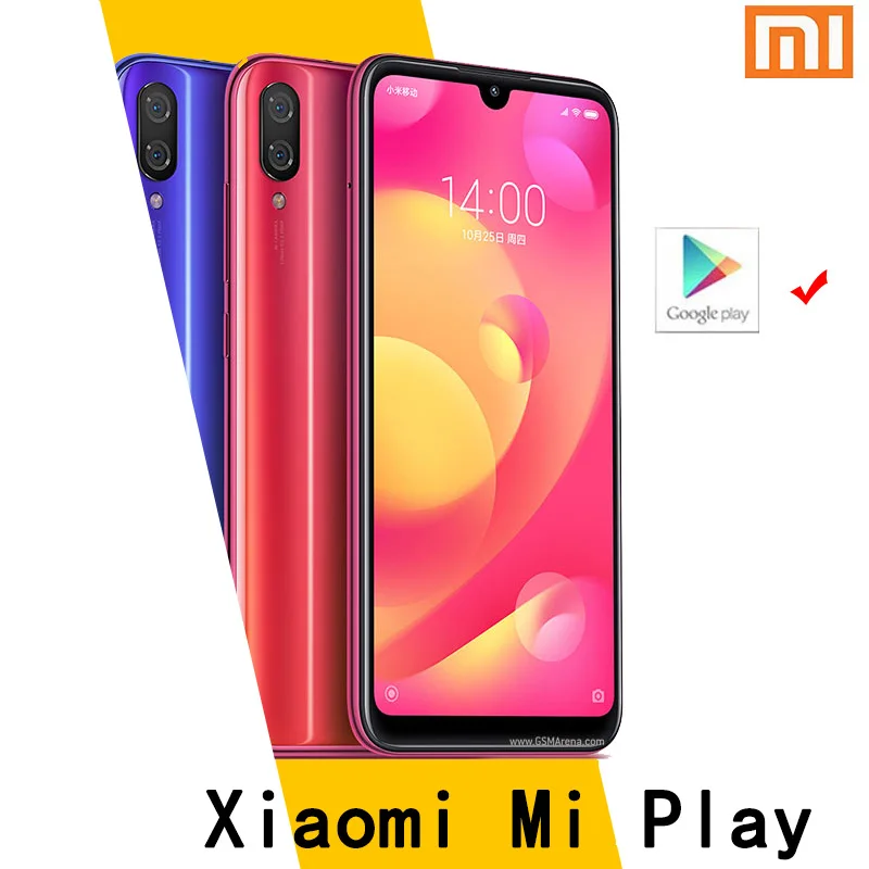 

Смартфон Xiaomi Mi Play с глобальной прошивкой, Mediatek MT6765 Helio P35, телефон с интеллектуальным разрешением 1080X2280 пикселей