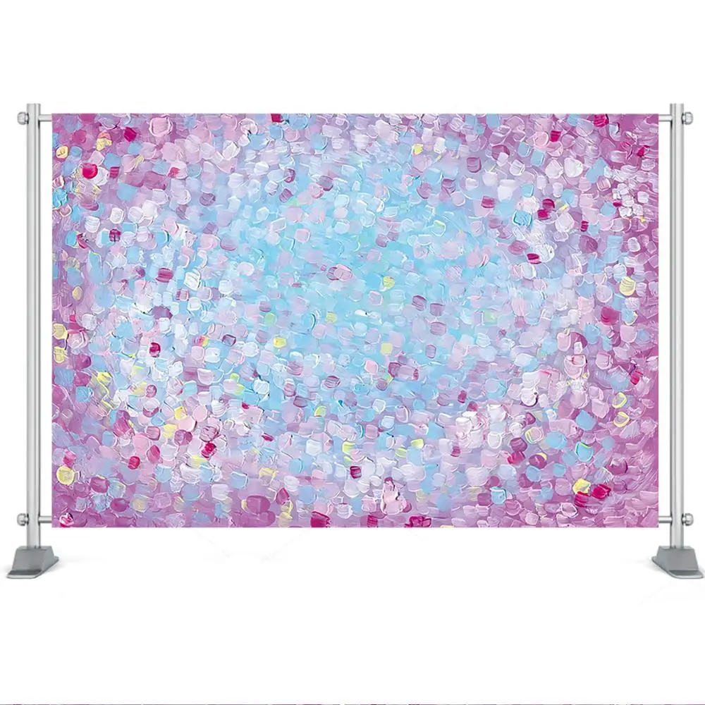 Художественный нарисованный фон для портретной фотосъемки Новорожденных