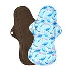 Менструальные прокладки женские, 13 дюймов, многоразовые, моющиеся, тканевые гигиенические прокладки органический бамбук, внутренняя, очень большая Ночная прокладка, 1 шт.