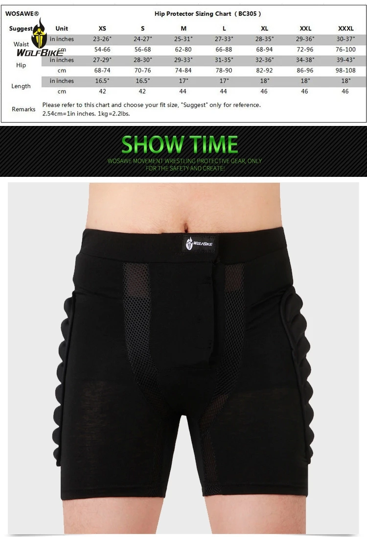 Шорты WOSAWE для езды на мотоцикле Защитные шорты MTB экстремальных видов спорта