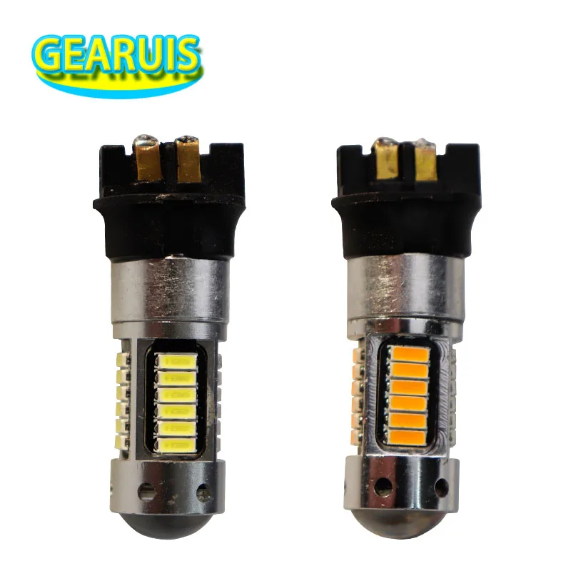 2 шт. PW24W PWY24W Янтарный ксенон белый 30 SMD 4014 светильник поворота s светодиодный ные