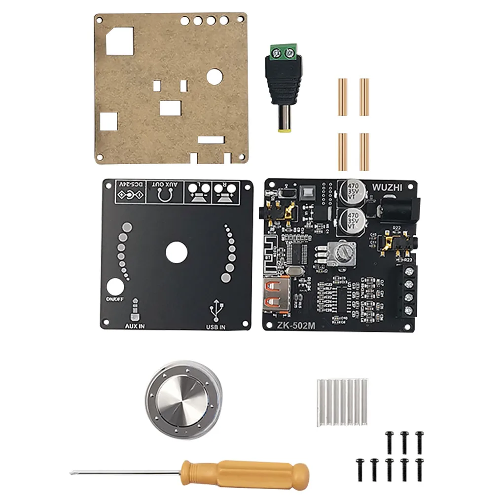 

ZK-1002M 100W+100W Bluetooth 5.0 Power Audio Amplifier board Stereo AMP Amplificador Home Theater AUX USB