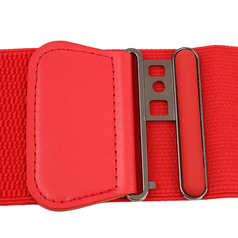 

Fashion Waist Belts Women Fashion Lady Solid Stretch Elastic Wide Belt Dress Adornment For Women Waistband