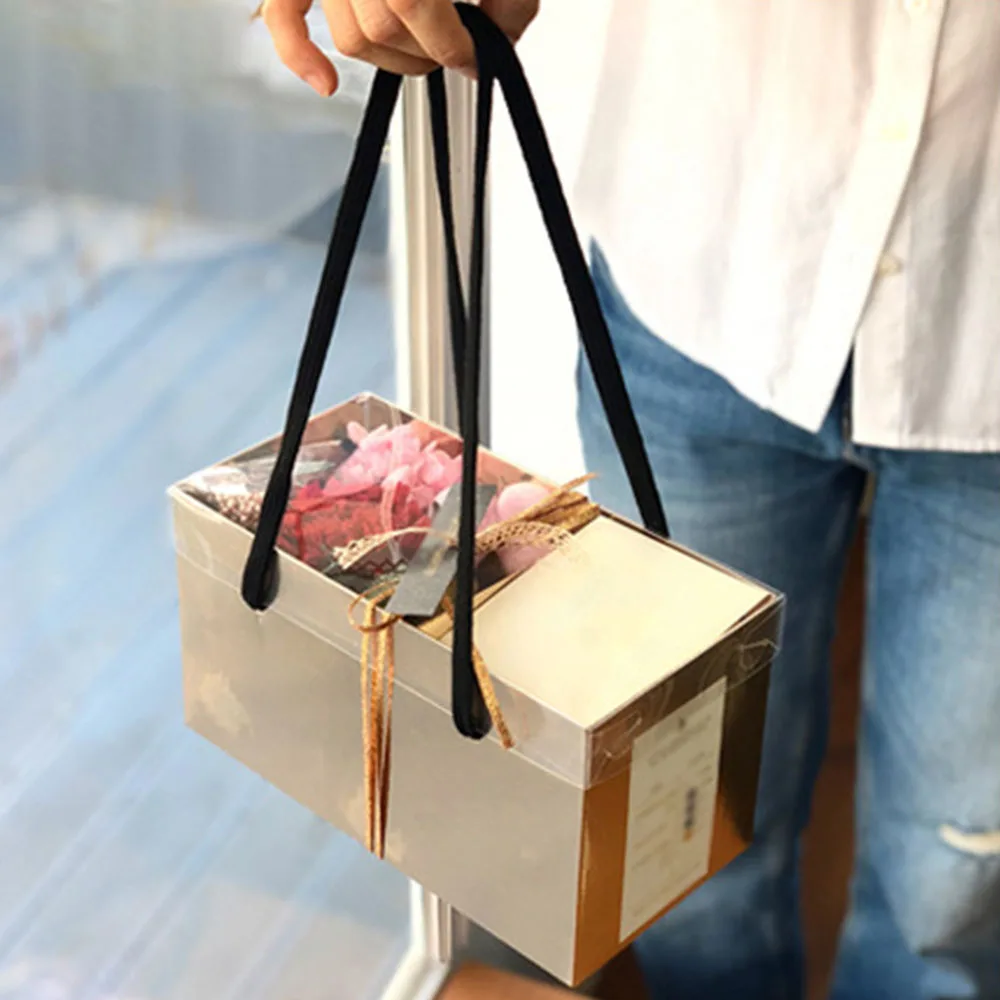 Подарочная коробка на День святого Валентина квадратные складные бумажные