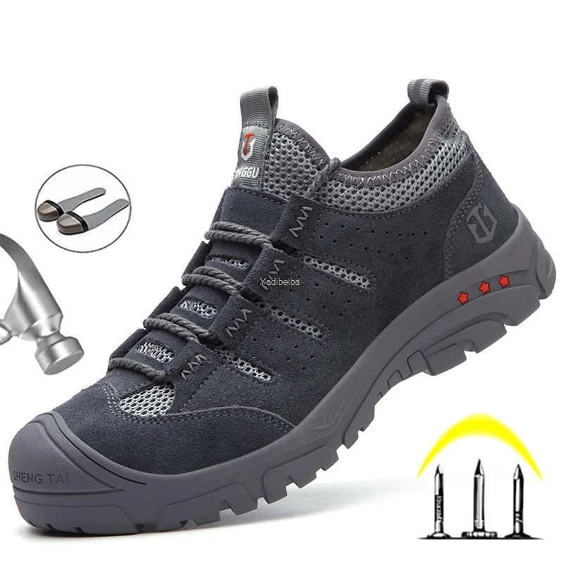 Новые мужские защитные ботинки рабочие со стальным носком рабочая обувь