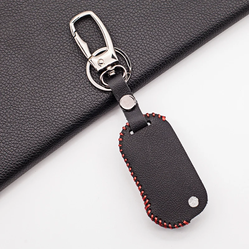 Кожаный чехол для автомобильных ключей 100% Kia Sportage R Stinger Ceed CD Sorento Cerato forte 2017 2018 2019 4