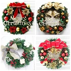 Рождественский венок искусственные украшения передняя дверь висячие окна венок реквизит фон Рождественская елка украшение