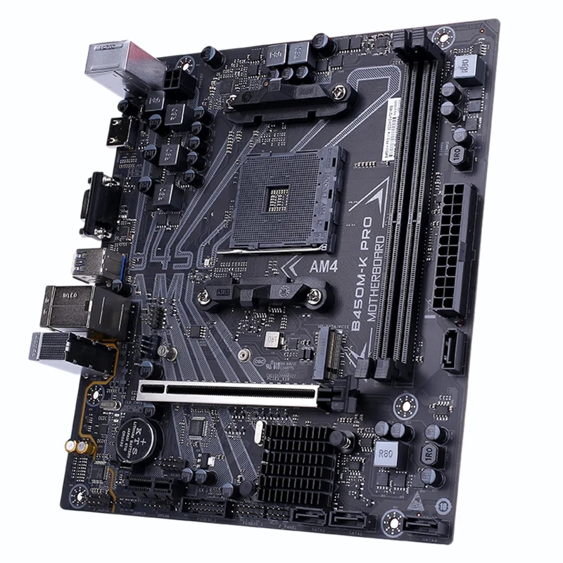 Красочные B450M-K PRO V14 материнская плата двухканальный DDR4 2400/213 Гц SATA 6 ГБ/сек. для AMD AM4