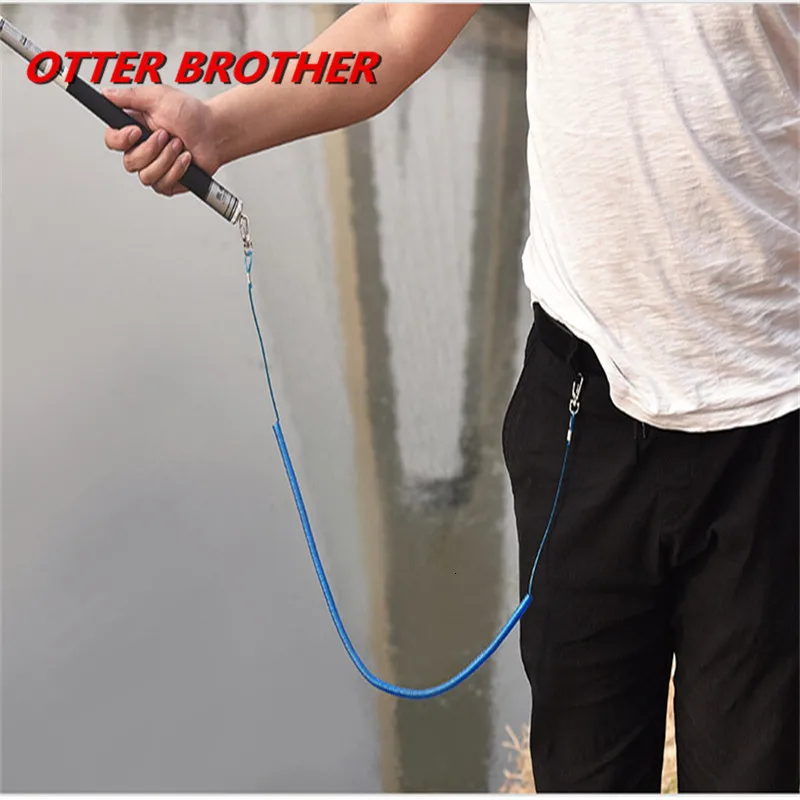 Fishing Tackle Accessories Fishing Security Rope 3M 1PCS Fishing Coiled Lanyard Safety Rope Set Wire Steel Inside Attached Tool