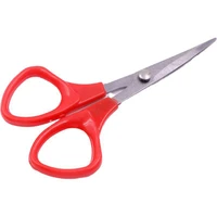 sewing and embroidery scissors sharp curved tips plastic handle grip small compact diy use for office home school