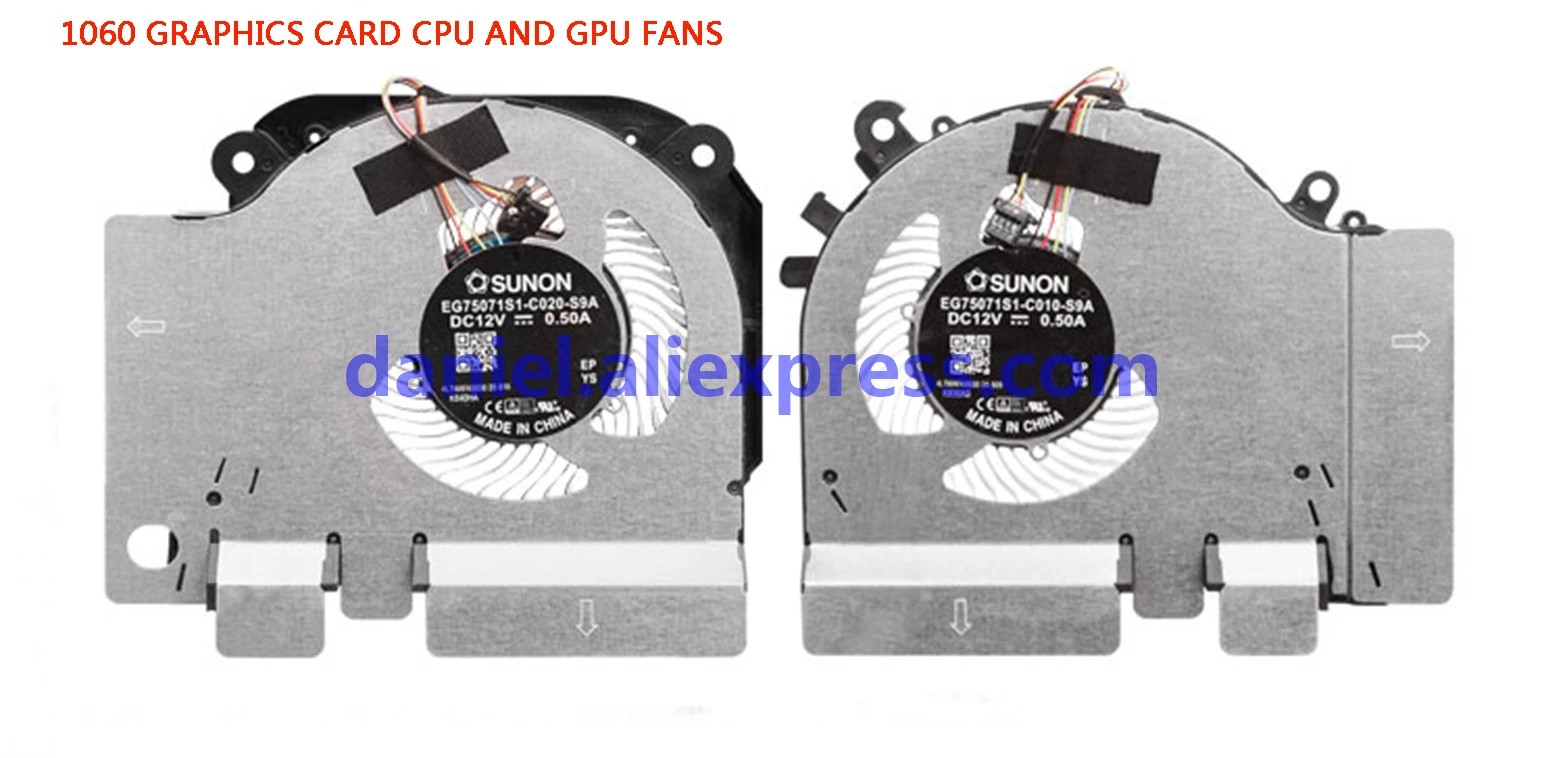 

EG75071S1-C010-S9A EG75071S1-C020-S9A DC12V 0.50A 4PIN Cooling Fan For Xiaomi 15.6 Game Notebook GTX 1050 1060 Edition Fan