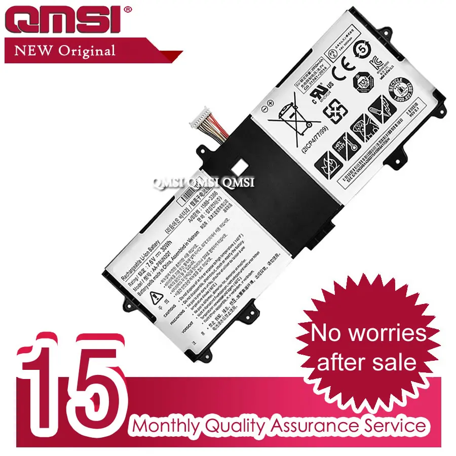QMSI 7.6V 30Wh Original AA-PBUN2LT AA-PBUN2QT battery Apply to Samsung 900X3L-K01 900X3L-K04 NP900X3L-K02CN laptop | Компьютеры и офис